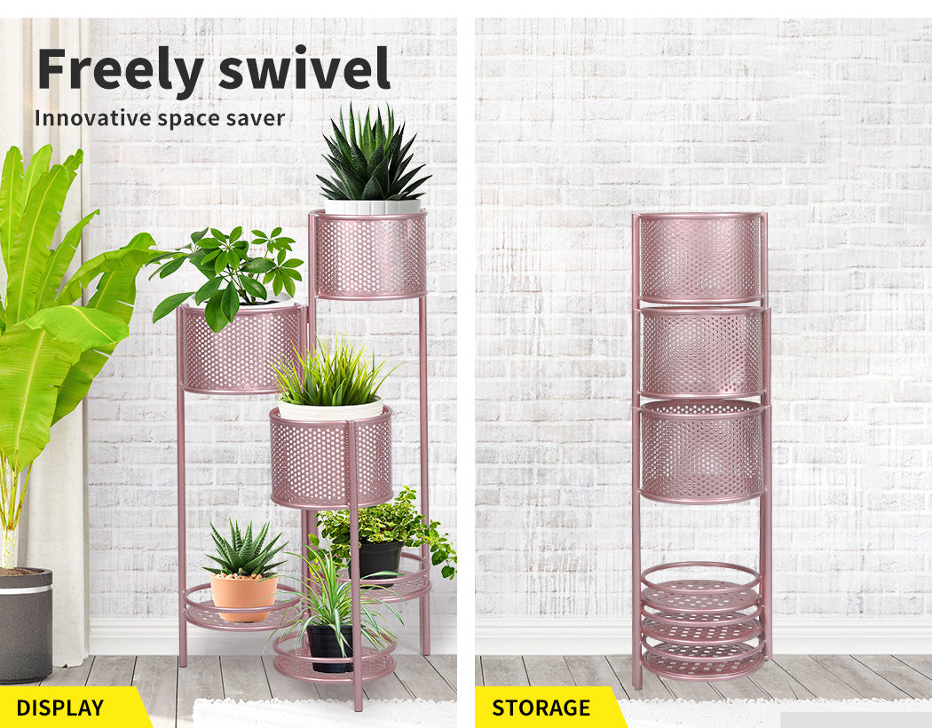 6 Tier Plant Stand Swivel Outdoor