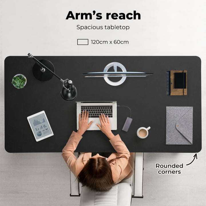 Motorised Standing Desk Adjustable 120cm 800x 1.5MM