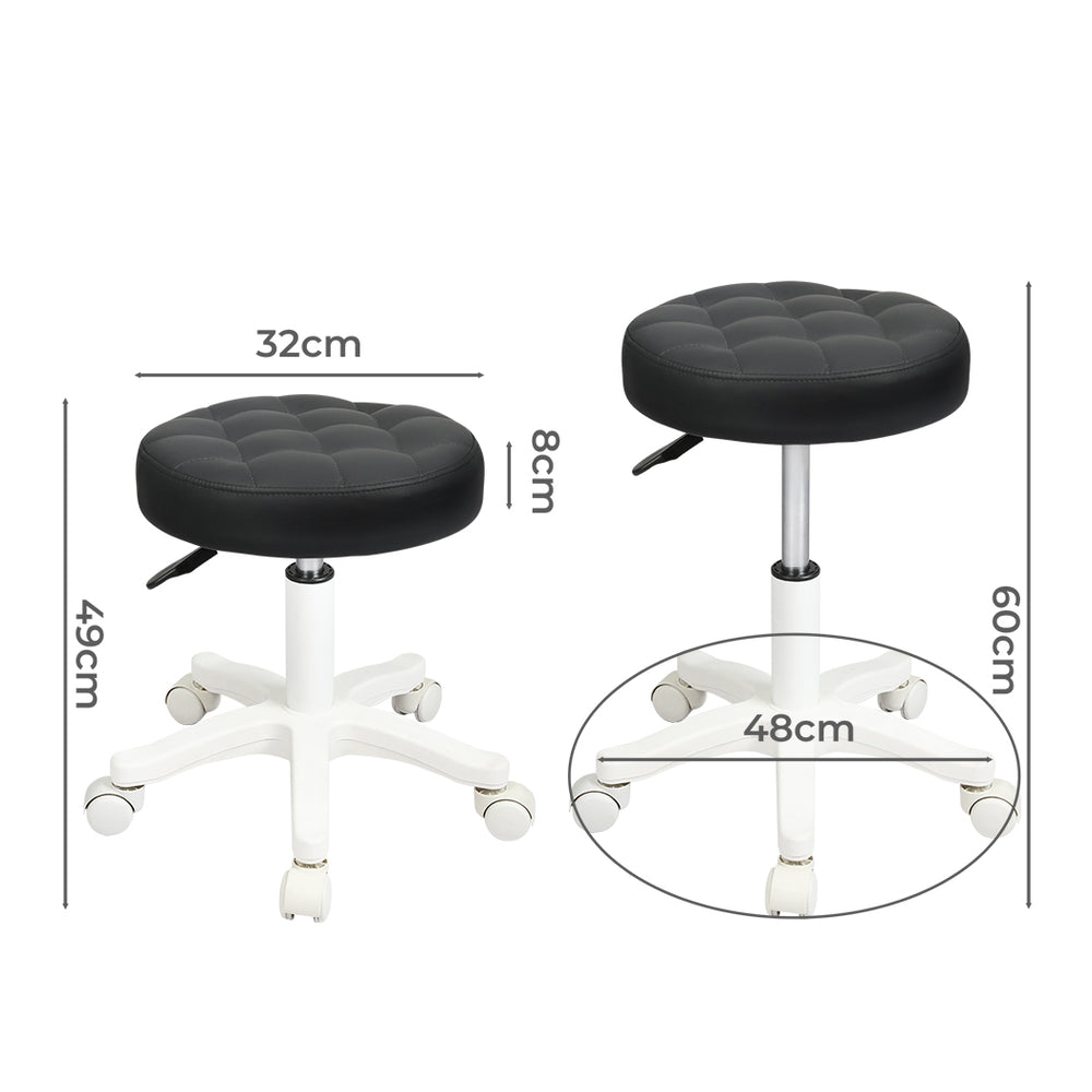 Rolling Bar Stool – Swivel & Adjustable Height.
