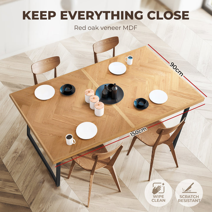 Dining Table Extendable Rectangle Kitchen.