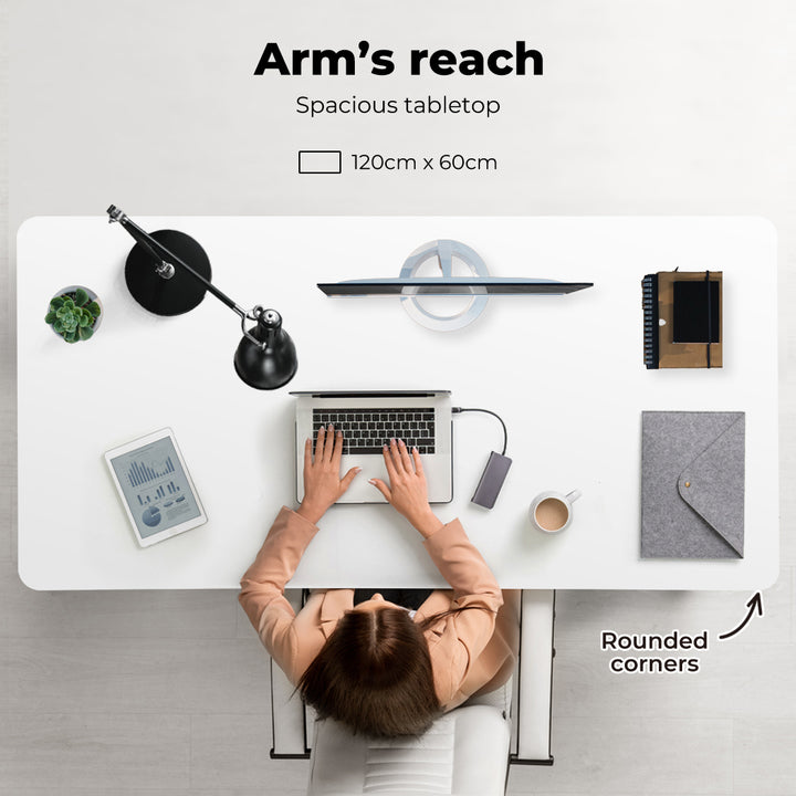 Motorised Standing Desk Adjustable 120cm 800x 1.5MM