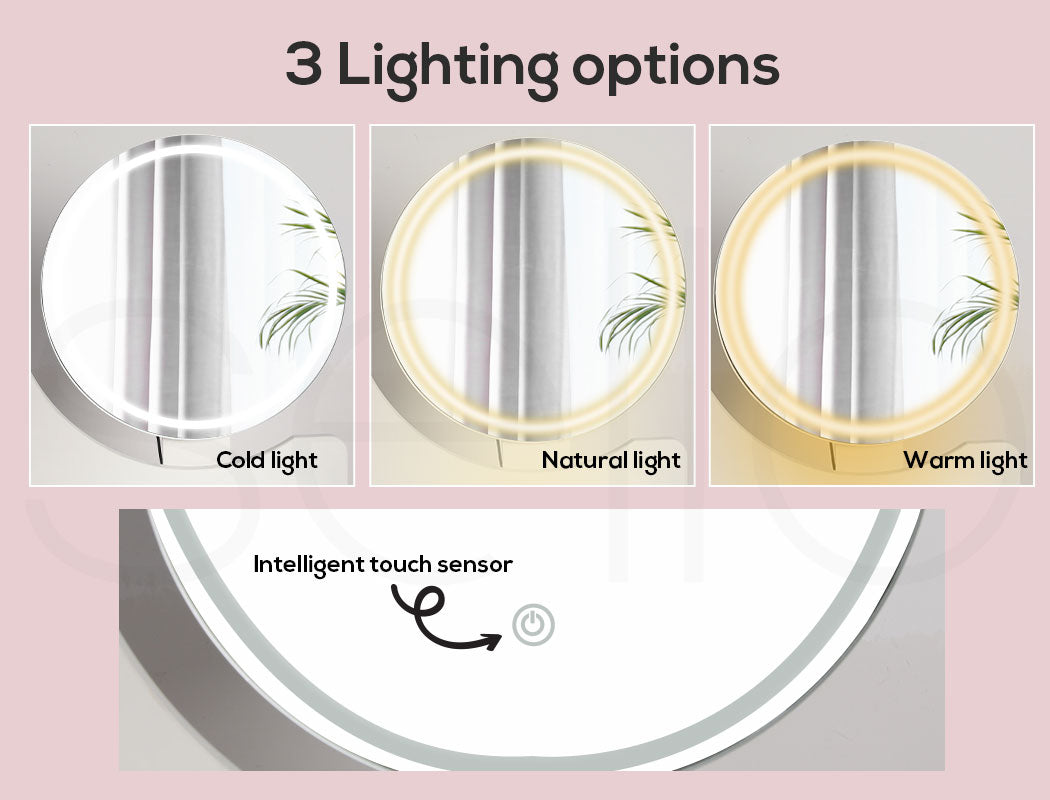 Dressing Table Stool LED Mirror.