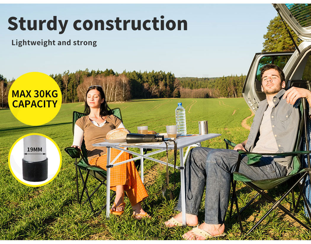 Roll Up Camping Table Folding.
