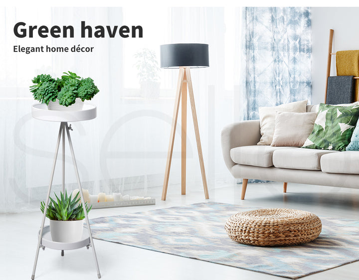 Plant Stand 2 Tiers Outdoor Indoor Large