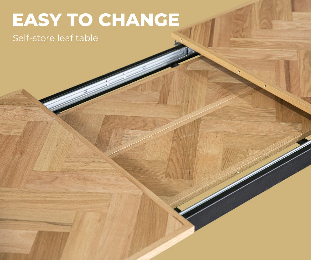 Dining Table Extendable Rectangle Kitchen.