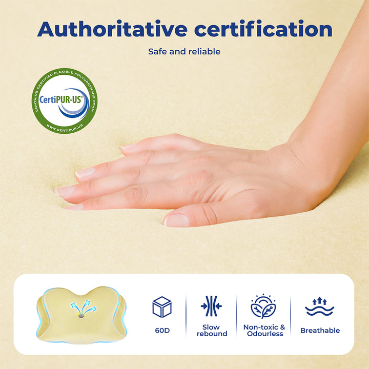 Memory Foam Cervical Support Pillow.