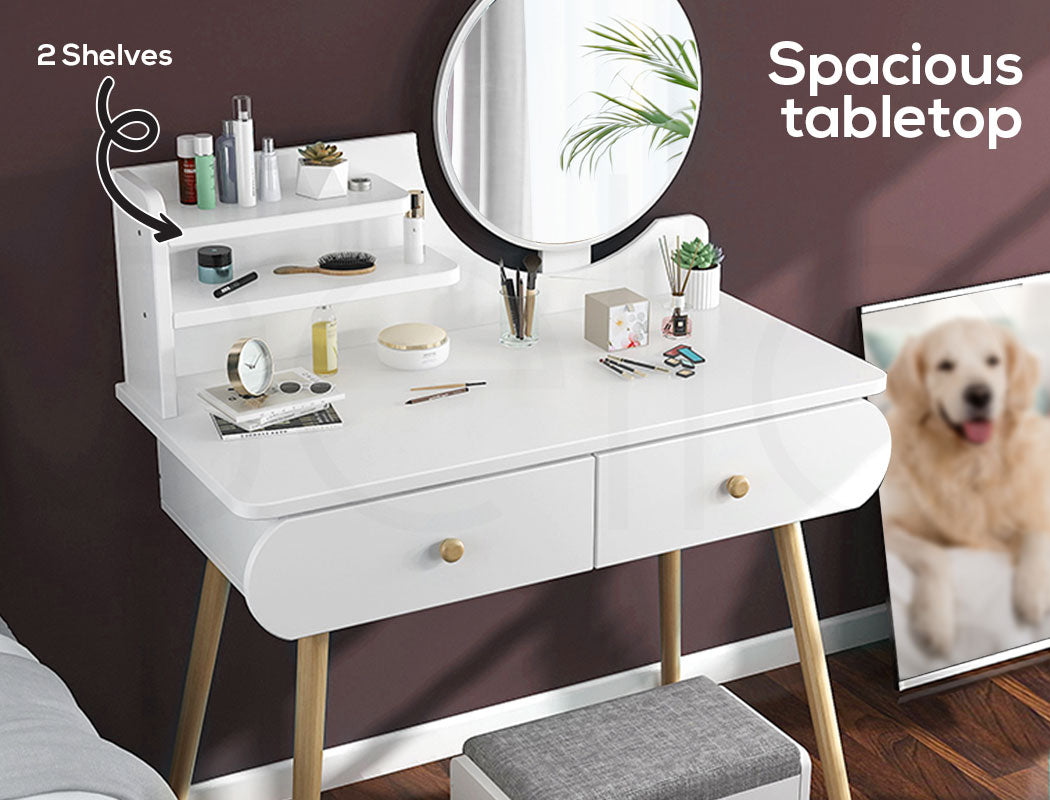 Dressing Table Stool LED Mirror.