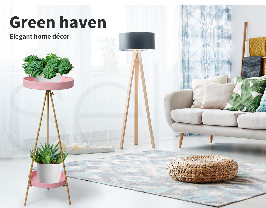 Plant Stand 2 Tiers Outdoor Indoor Large