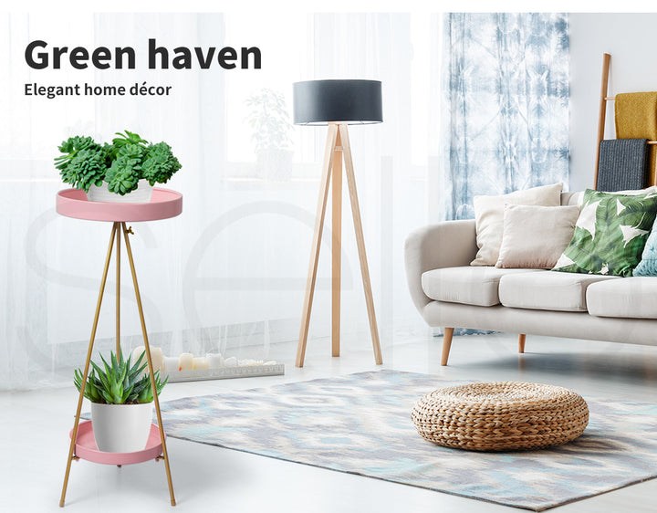 Plant Stand 2 Tiers Outdoor Indoor Large