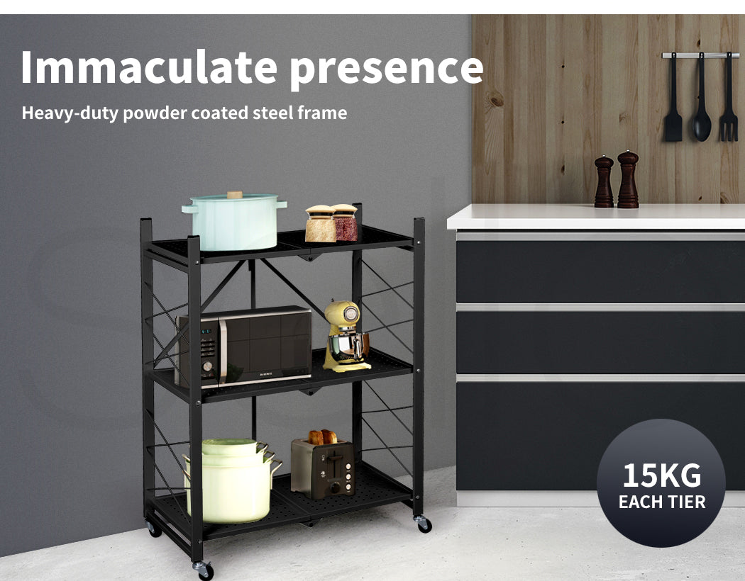 Foldable Storage Shelf Display - 3, 4, & 5 Tiers.