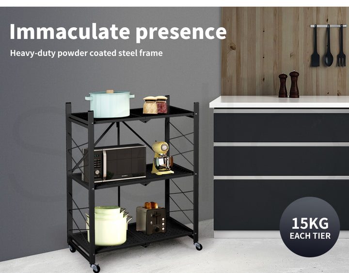 Foldable Storage Shelf Display - 3, 4, & 5 Tiers.
