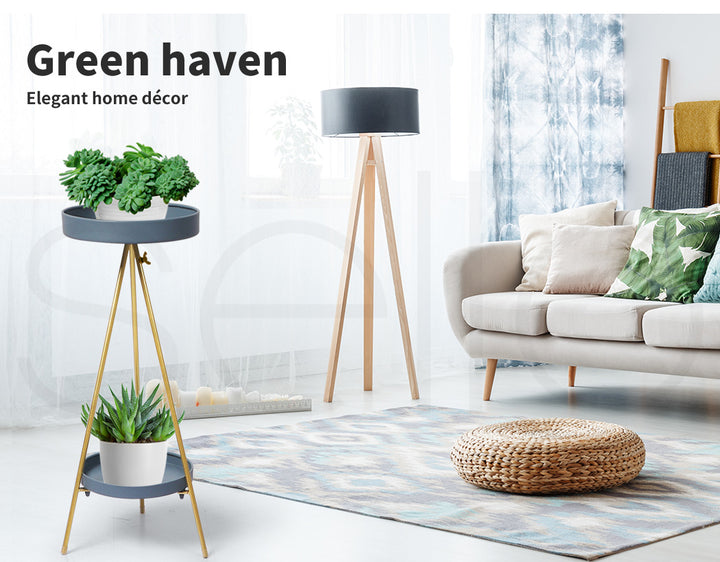 Plant Stand 2 Tiers Outdoor Indoor Large