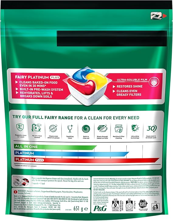 Fairy Platinum Plus x 60 Lemon Dishwasher Tablets