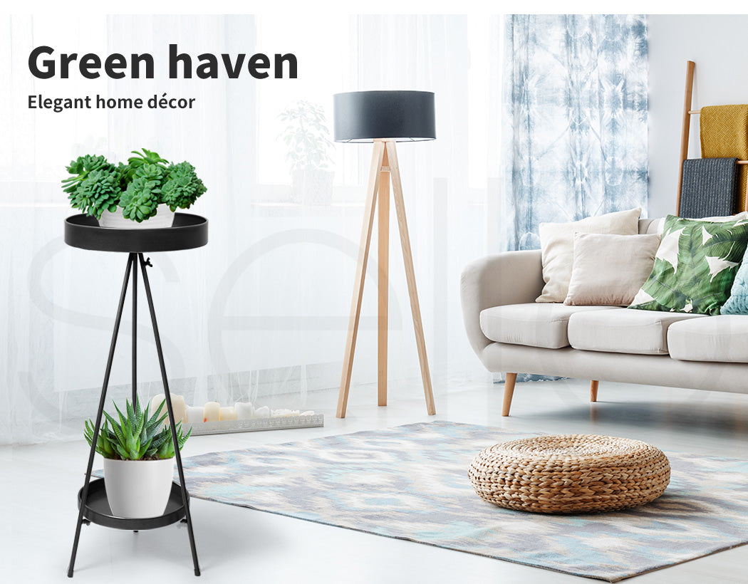 Plant Stand 2 Tiers Outdoor Indoor Large.