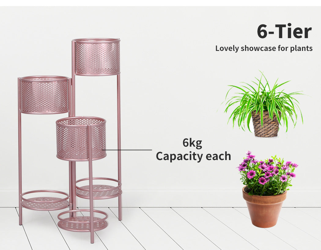 6 Tier Plant Stand Swivel Outdoor