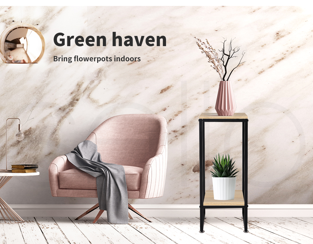 Plant Stand Garden Home Decor Natural.