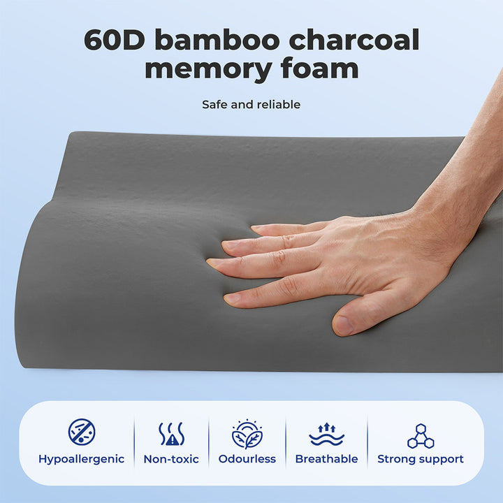 Memory Foam Pillow White High-Density Neck Shoulder Support Pain Slow.