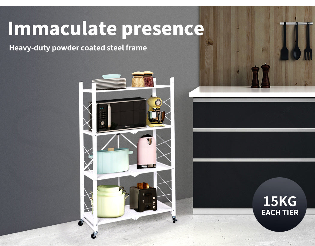 Foldable Storage Shelf Display - 3, 4, & 5 Tiers