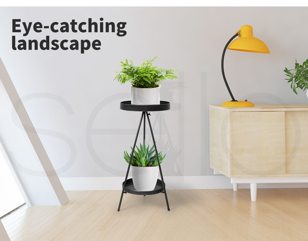 Plant Stand 2 Tiers Outdoor Indoor.
