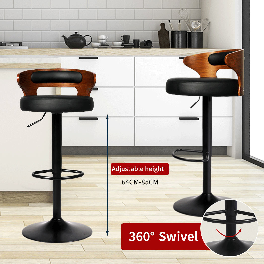 1x Kitchen Bar Stools Gas Lift - 4 Colour Available