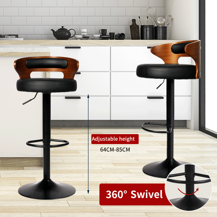 1x Kitchen Bar Stools Gas Lift - 4 Colour Available