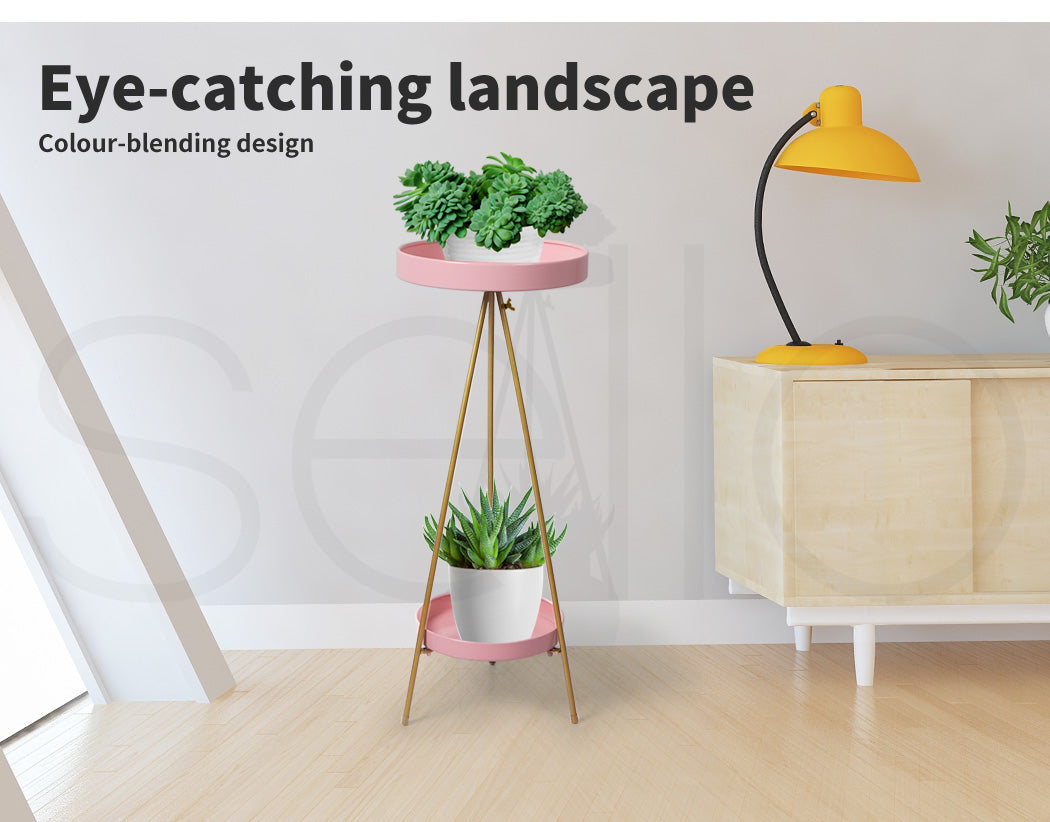 Plant Stand 2 Tiers Outdoor Indoor Large