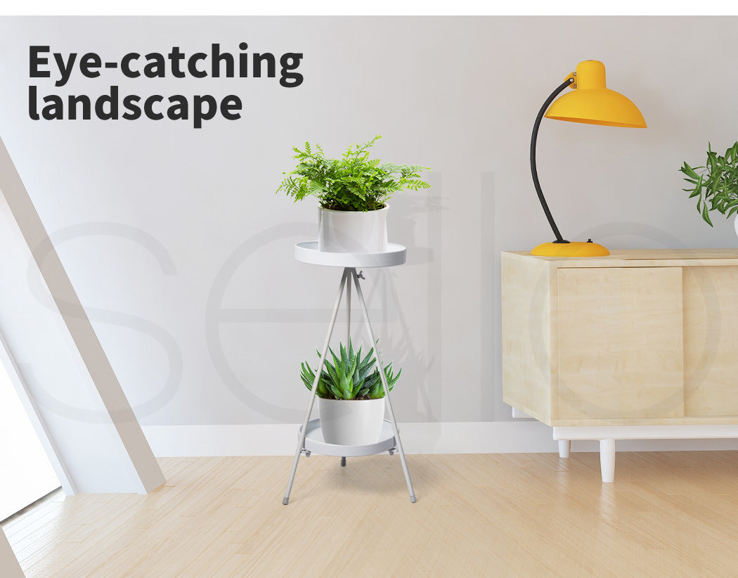 Plant Stand 2 Tiers Outdoor Indoor