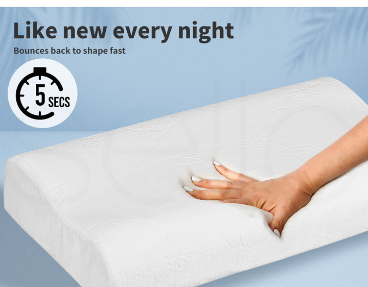 Memory Foam Pillow Removable with 2X Comfort.