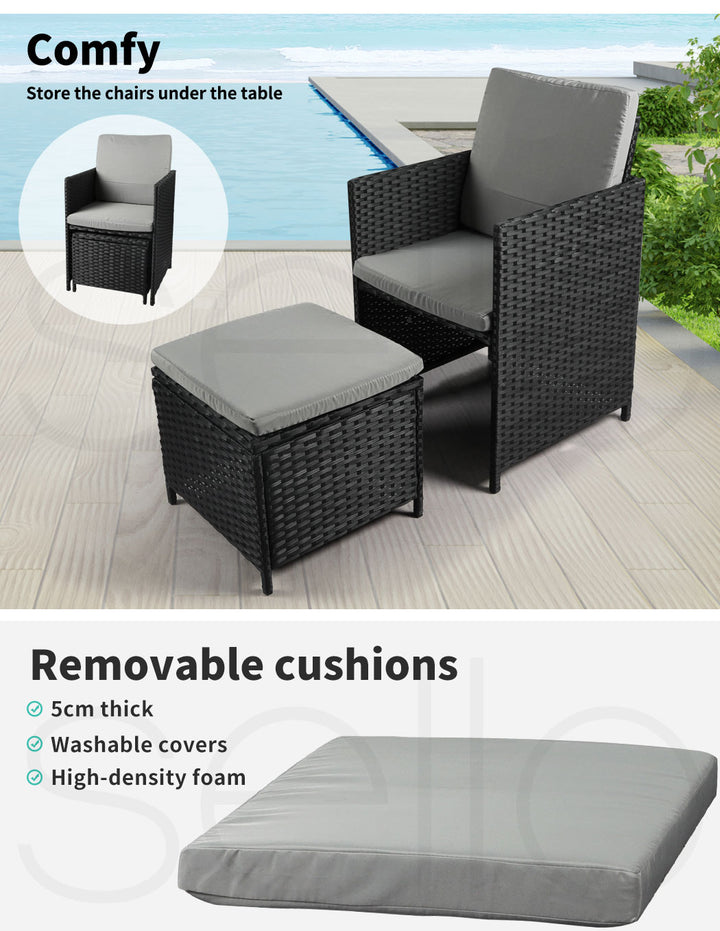 9PCS Outdoor Table Chair Set.