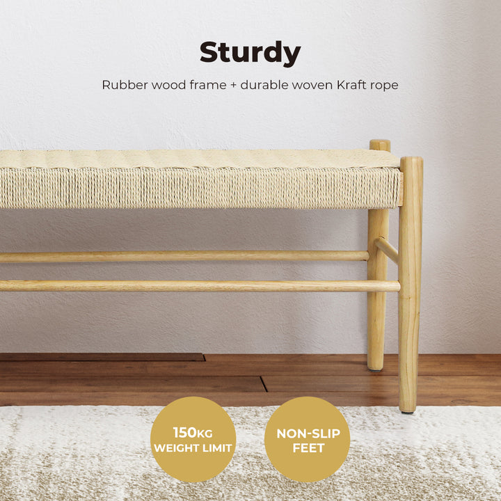 Kraft Rope Bench Seat.