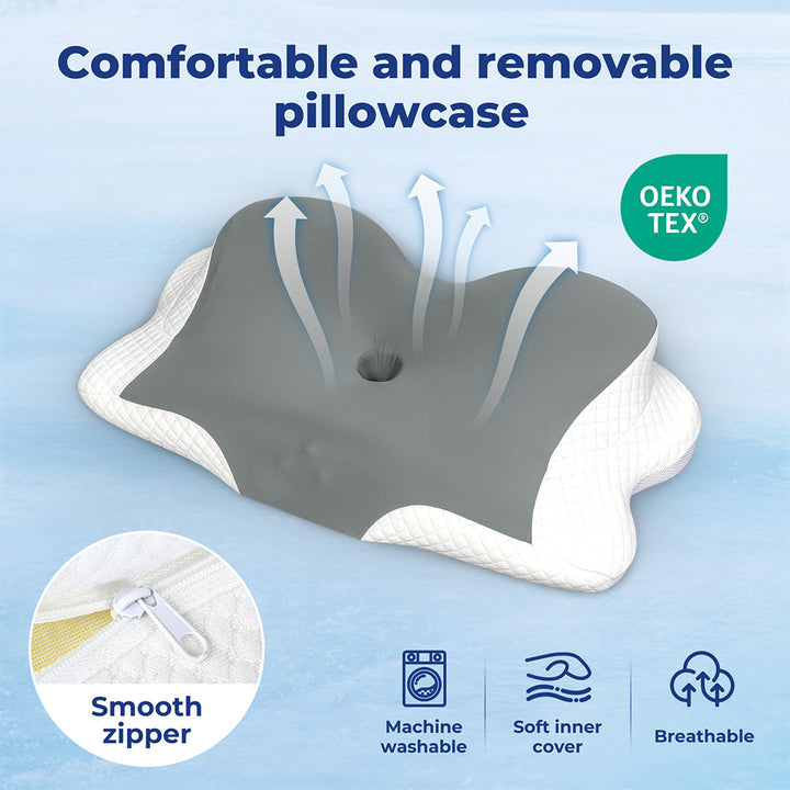 Memory Foam Cervical Support Pillow.