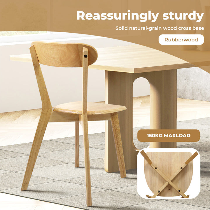 Levede 2x Dining Chairs Wooden Kitchen Chair.