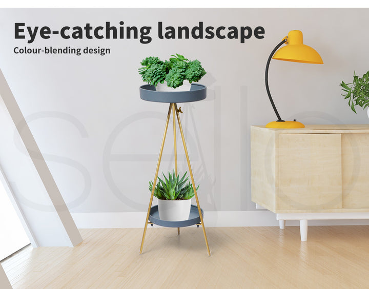 Plant Stand 2 Tiers Outdoor Indoor Large