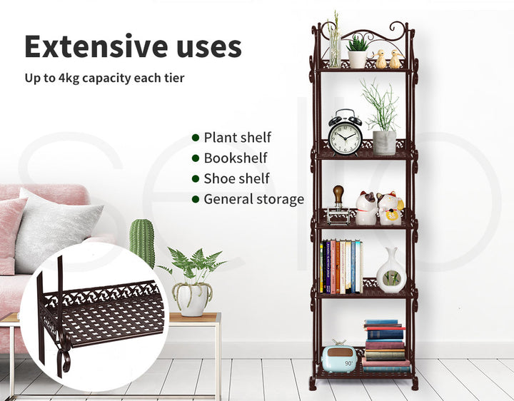 Plant Stand 5 Tiers Outdoor Indoor.