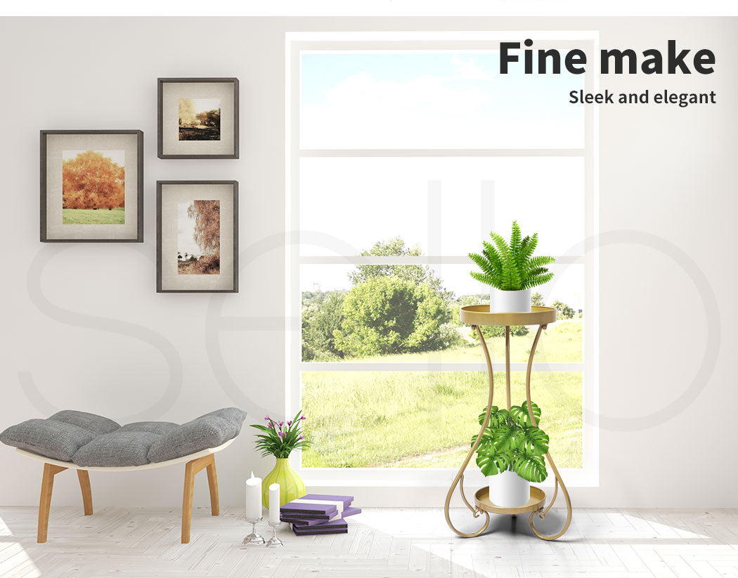 Plant Stand 2 Tiers for Indoor and Outdoor Use - Medium