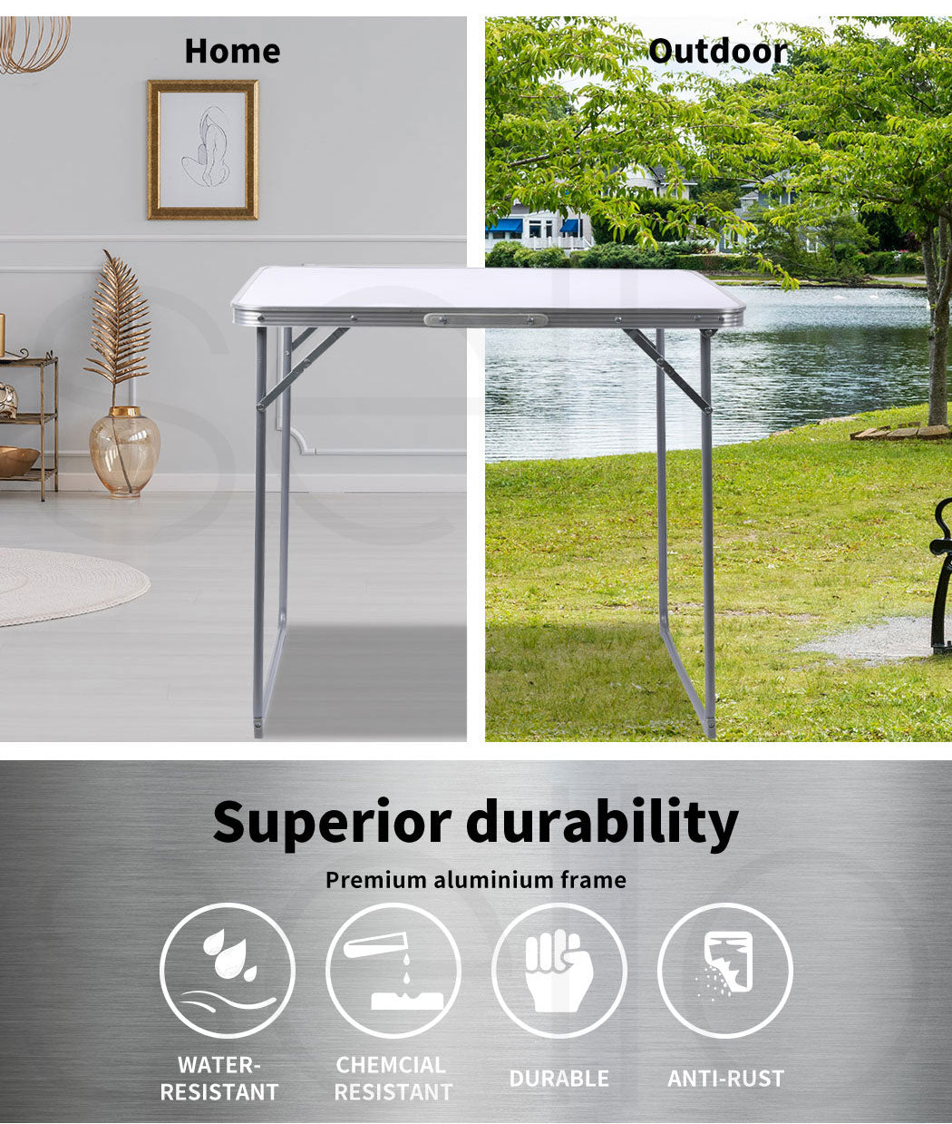 Folding Camping Table Aluminium.
