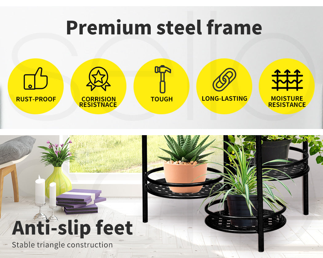 6 Tier Plant Stand Swivel Outdoor.
