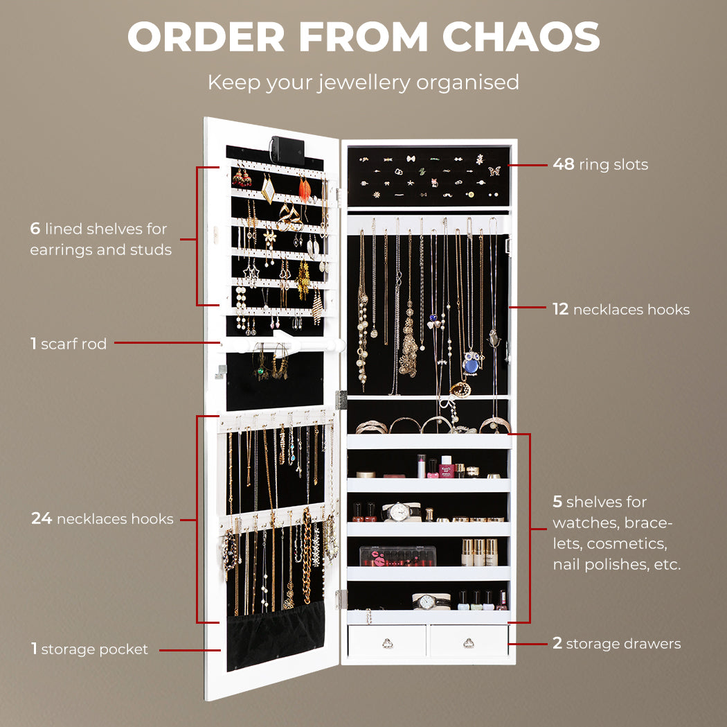 Mirror Jewellery Cabinet Touch.