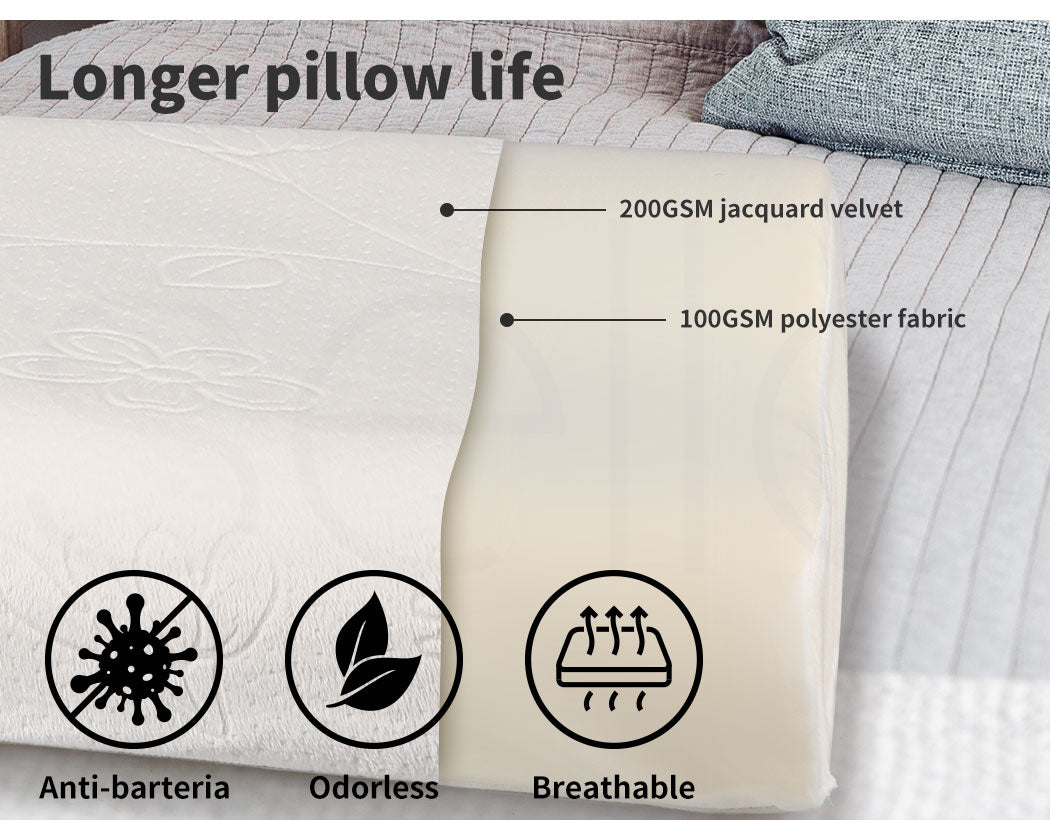 Memory Foam Pillow Removable with 2X Comfort.