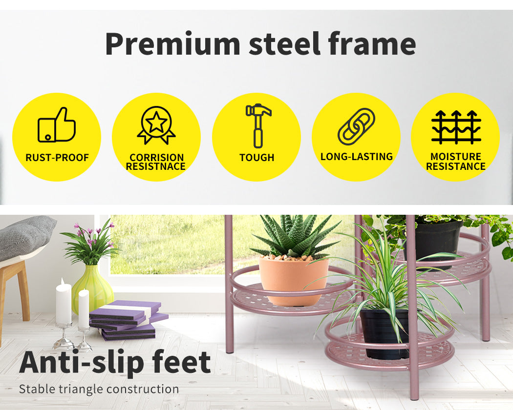 6 Tier Plant Stand Swivel Outdoor