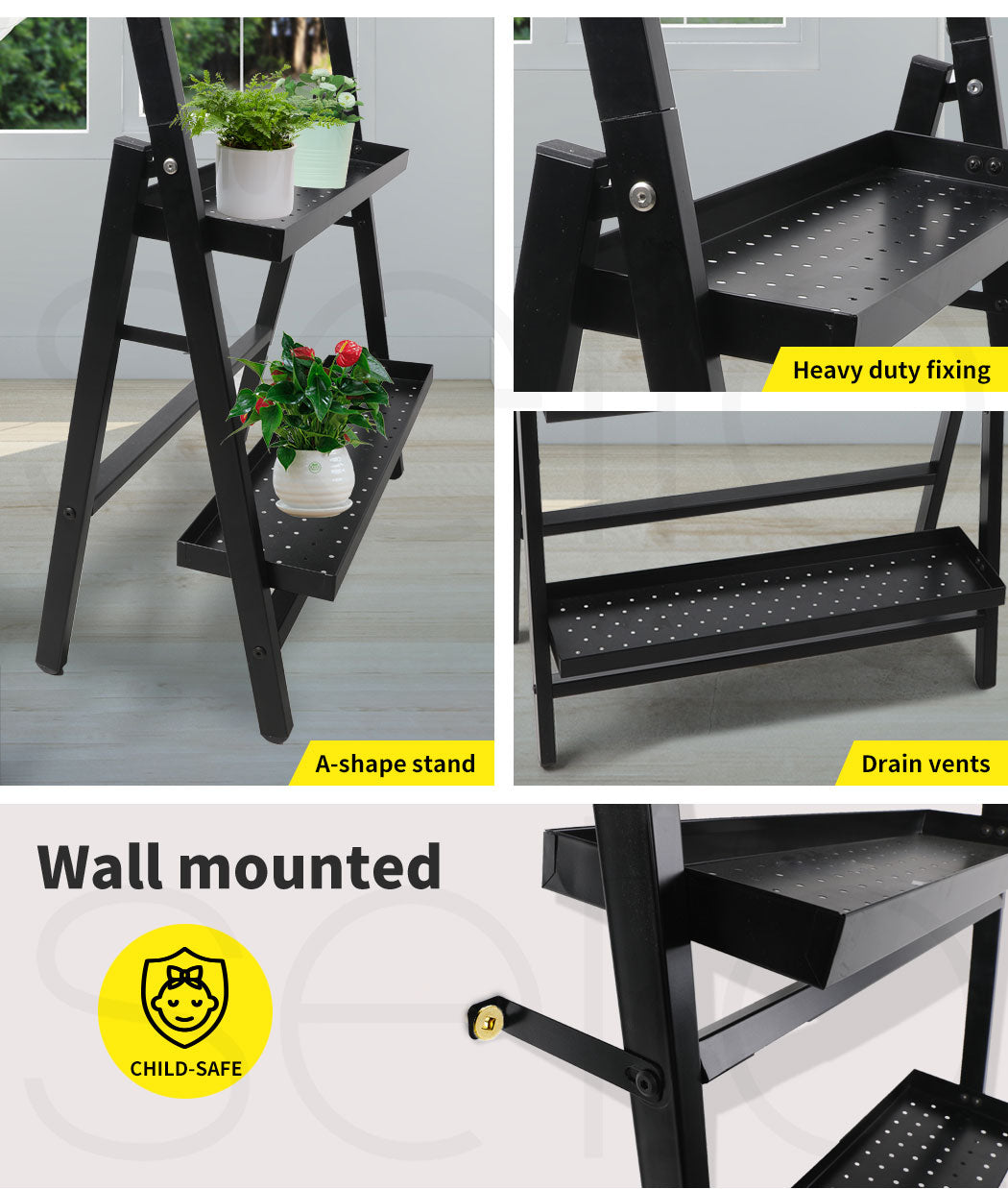 4-Tier Plant Stand Outdoor Indoor.