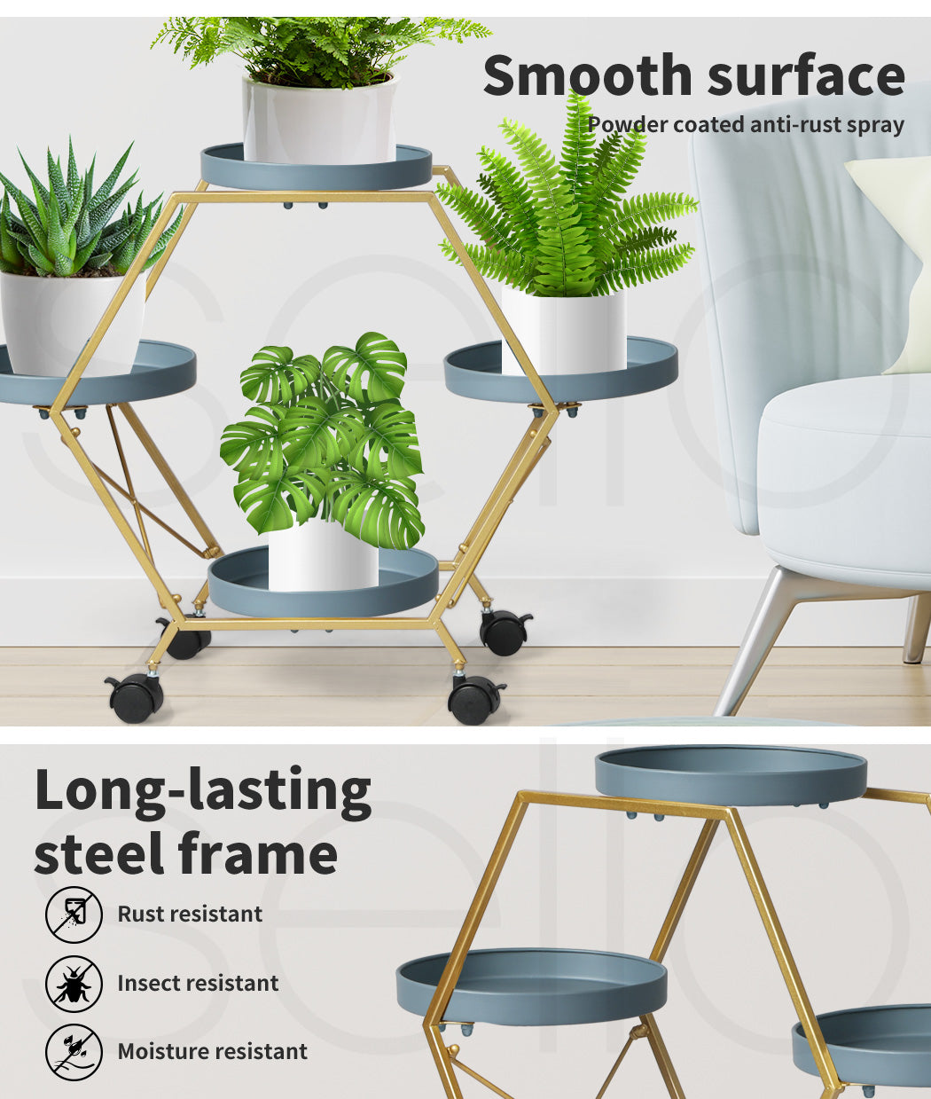 Plant Stand Garden Outdoor Indoor