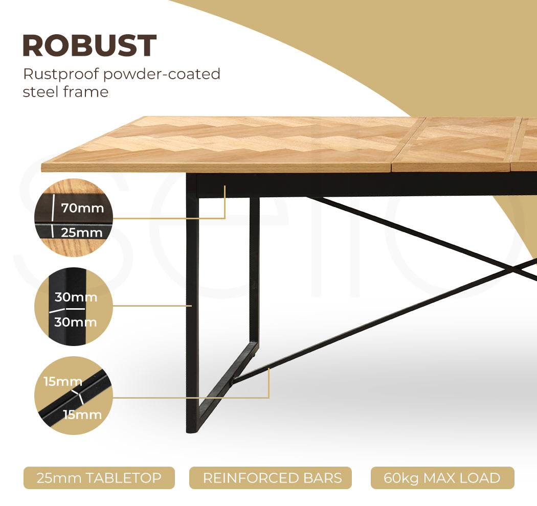 Dining Table 1.8-2.4M Extendable.