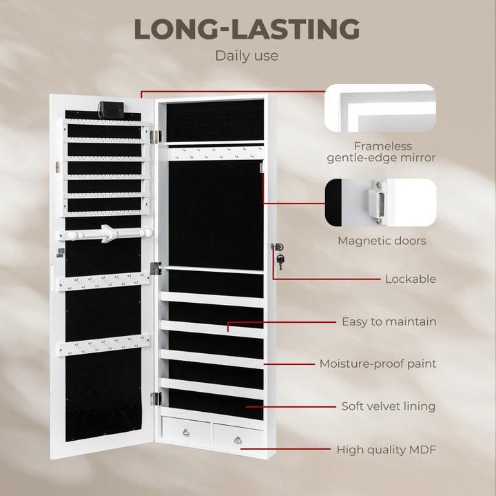 Mirror Jewellery Cabinet Touch.