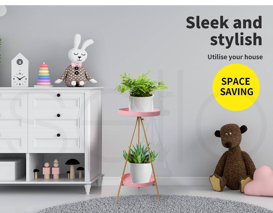 Plant Stand 2 Tiers Outdoor Indoor