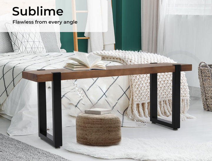 Levede 2x Dining Bench Chairs Wooden.