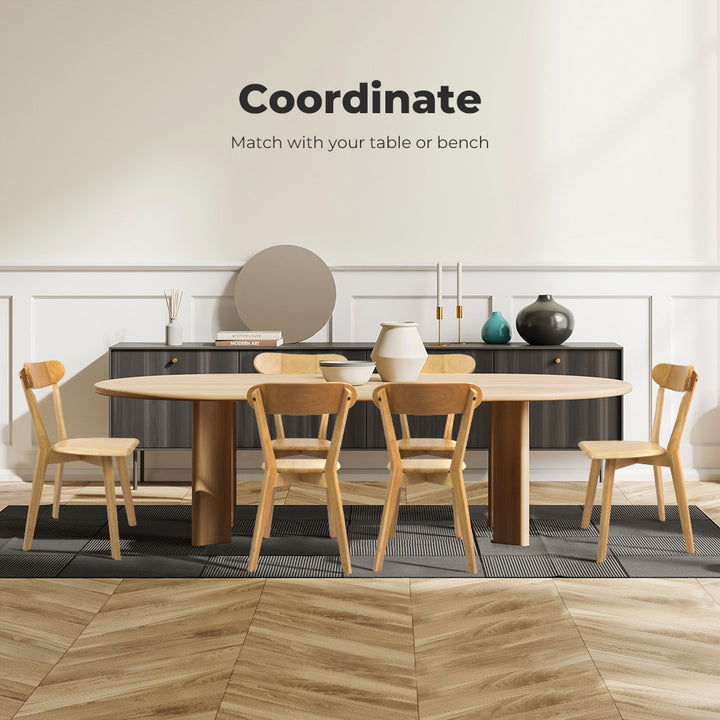 Levede 2x Dining Chairs Wooden Kitchen Chair.