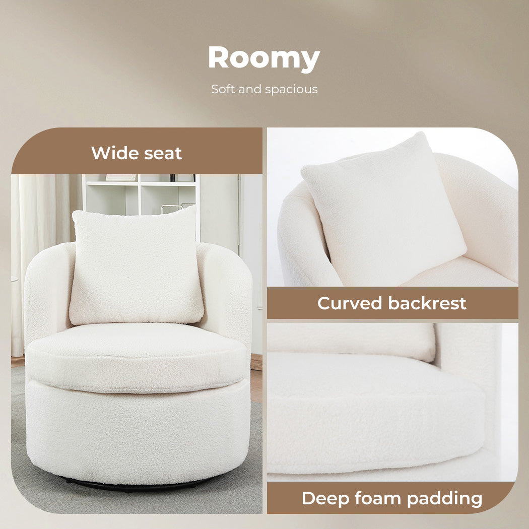 Fleece Swivel Chair.