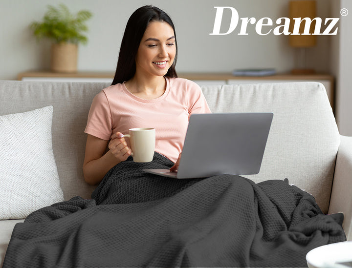 Throw Blanket Cotton Waffle Blankets.