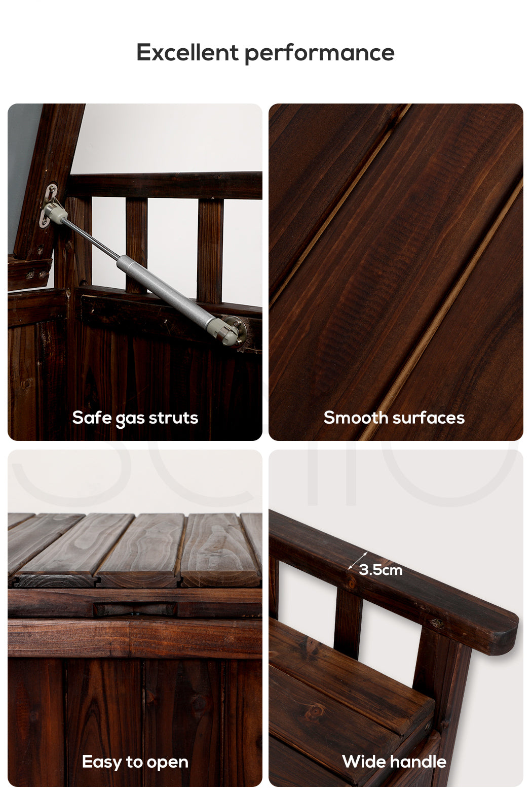 Outdoor Storage Box Garden Bench.